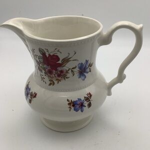 Vintage Lord Nelson Pottery England Floral Pitcher